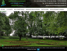 Tablet Screenshot of leblois-environnement.com